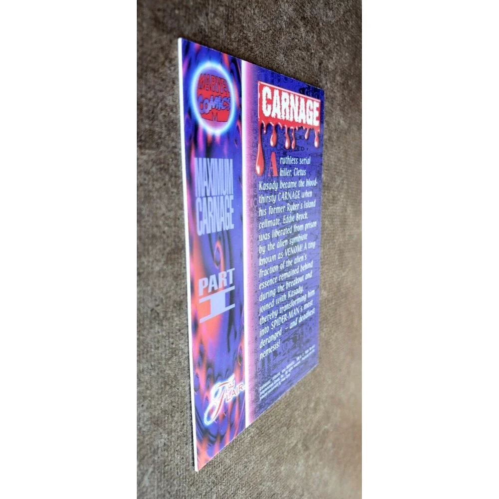 1994 FLAIR MARVEL COMICS #NNO CARNAGE MAXIMUM CARNAGE Trading Card #135 PART I